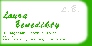 laura benedikty business card